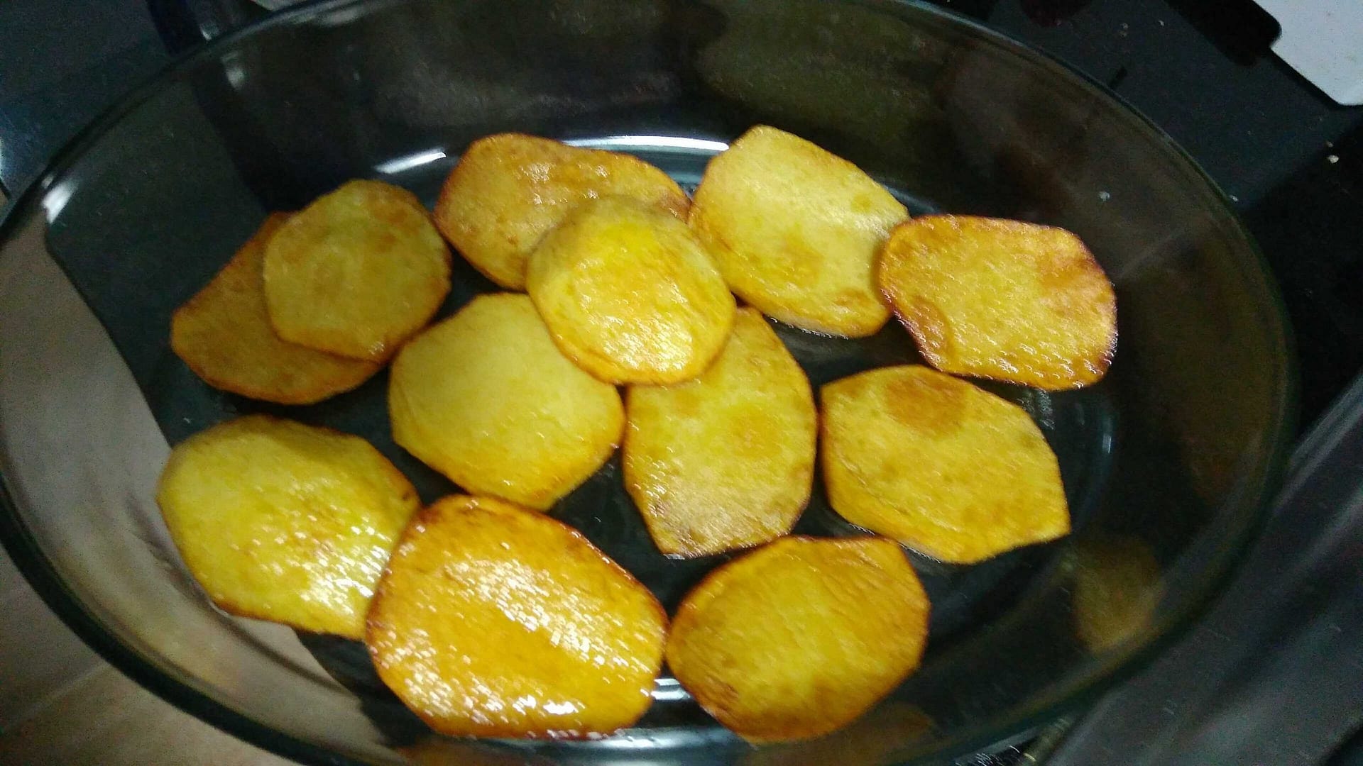 rodajas de patata fritas