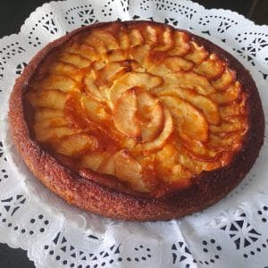 tarta de manzana redonda