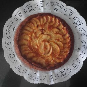 tarta de manzana redonda