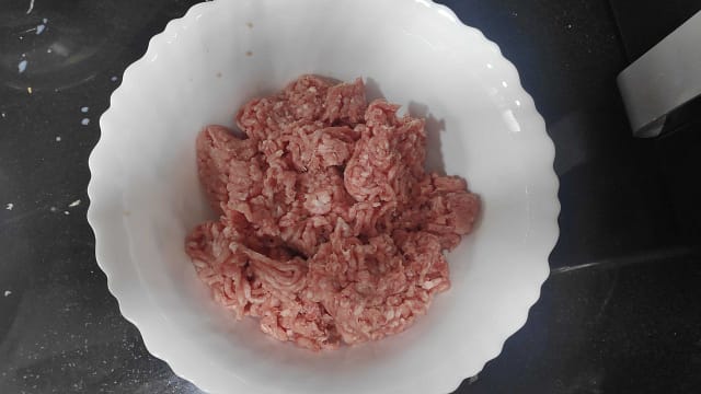 meat in a bowl
