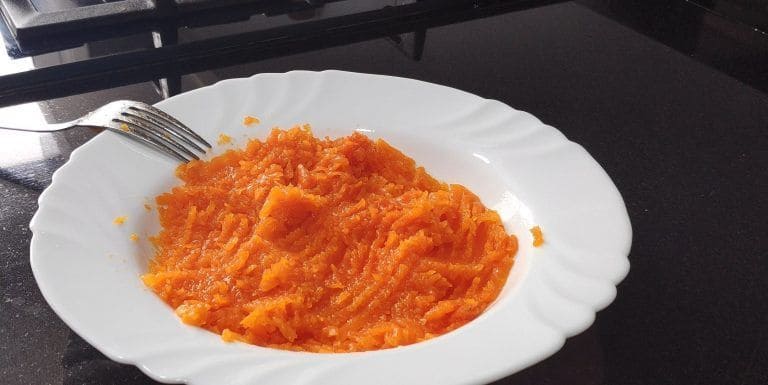 cooked pumpkin on a plate