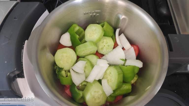 vegetables in the chopper jar