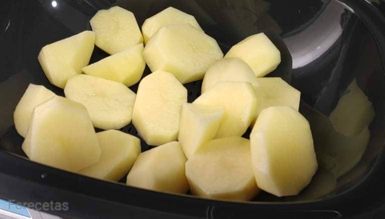 Potato in the steamer